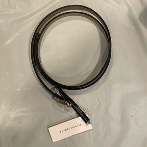 BRAND NEW: Anthropologie Black Skinny Belt